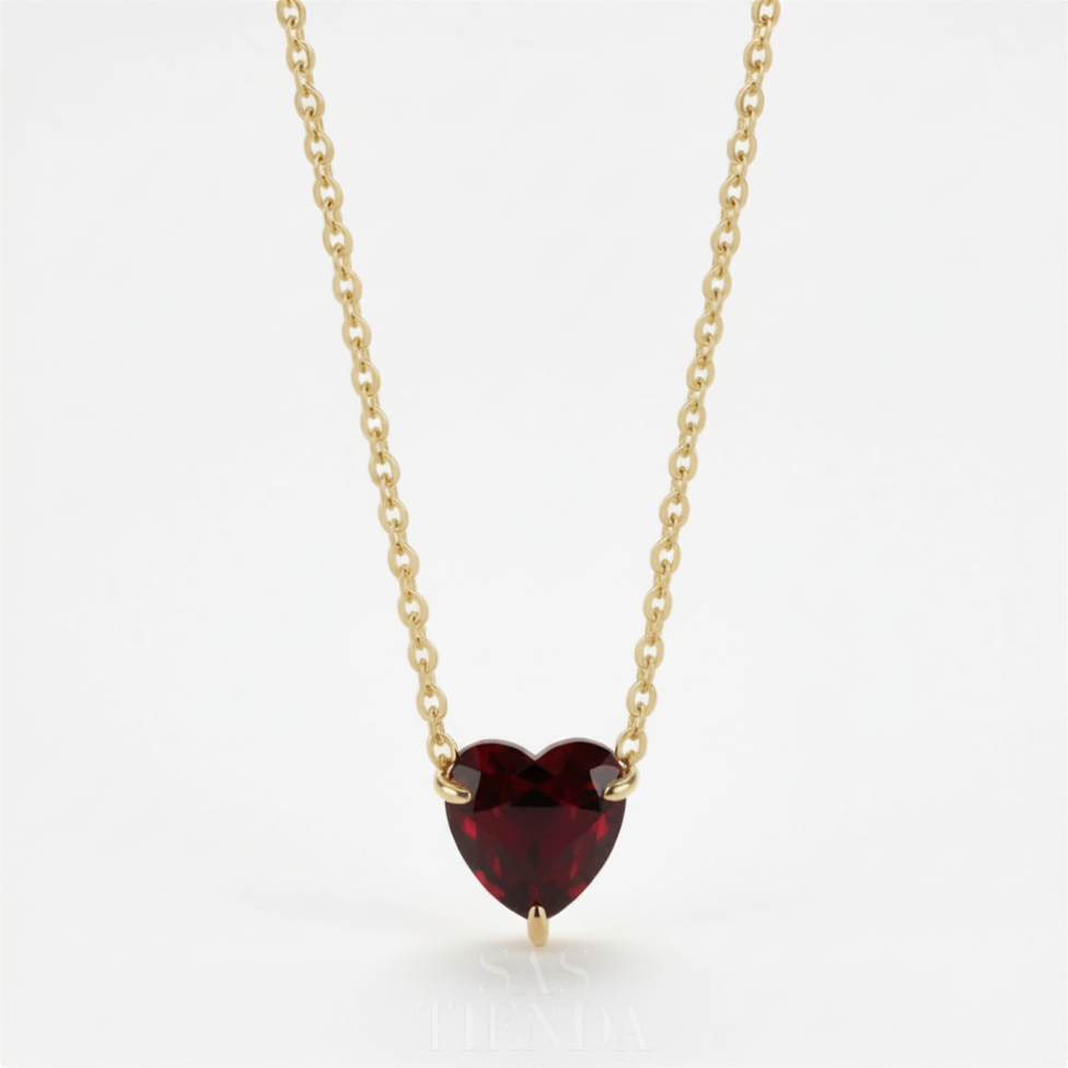Collar Corazón Rojo