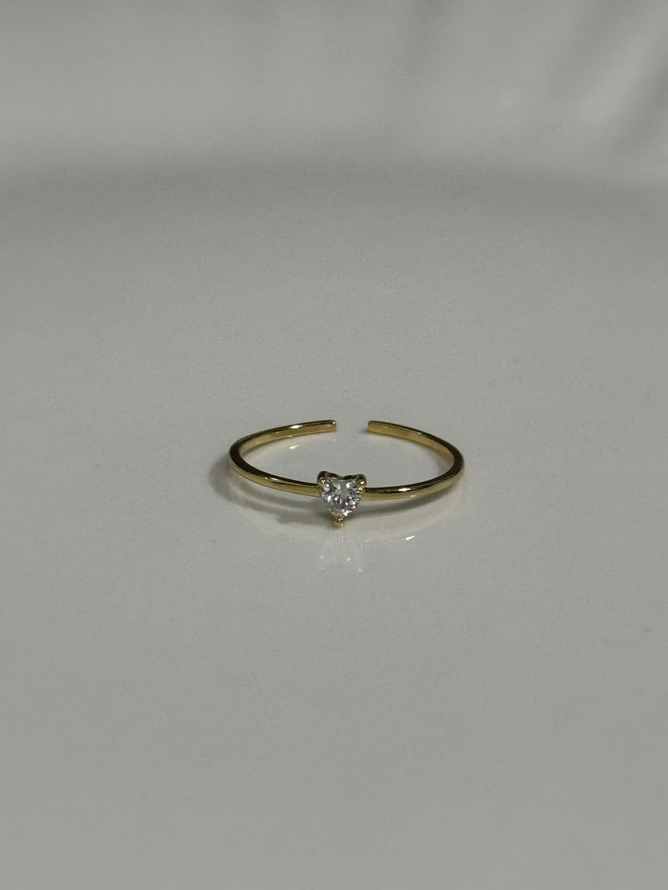 Anillo Corazón Dorado 925