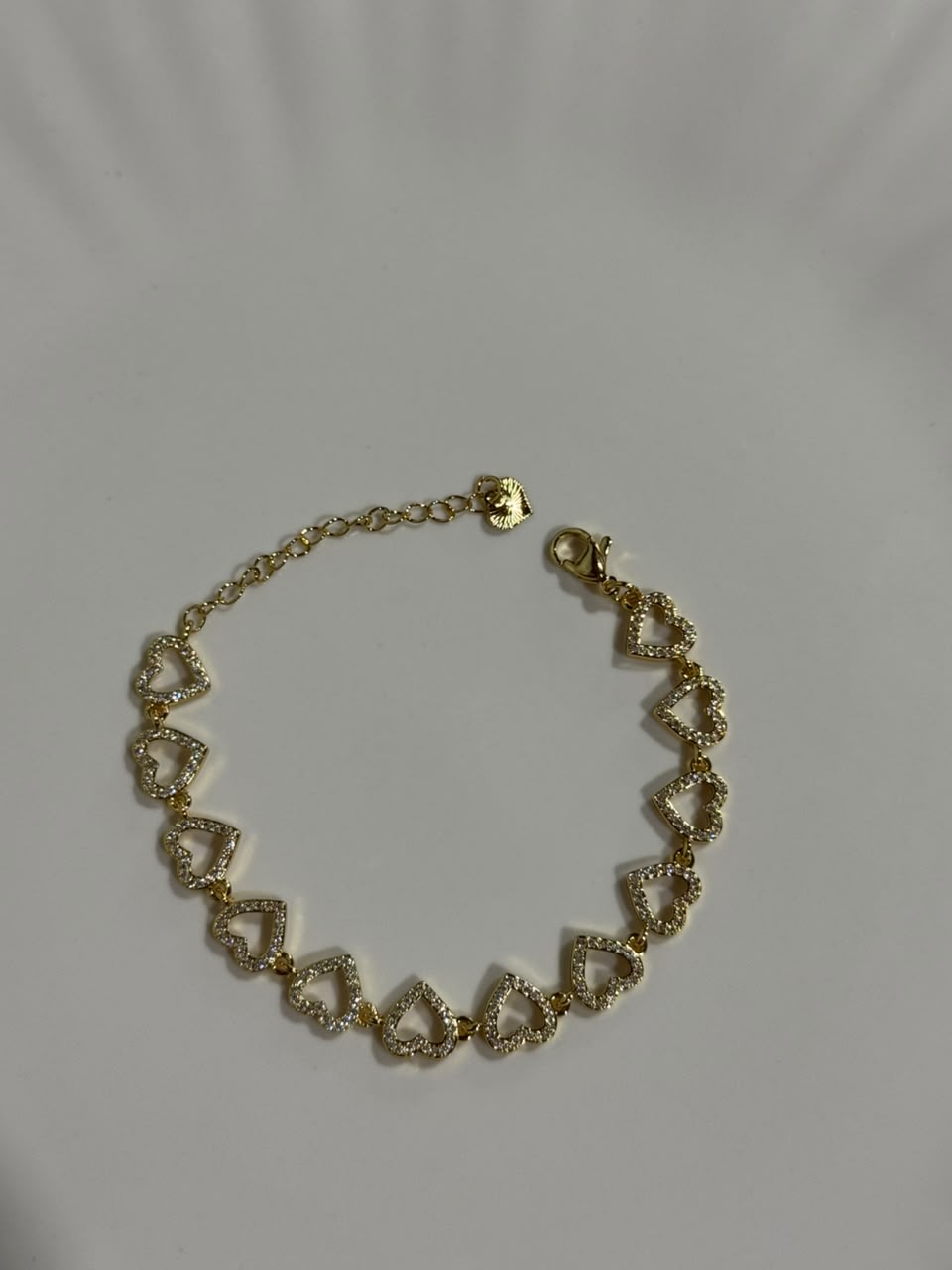 Pulsera Corazones Dorados