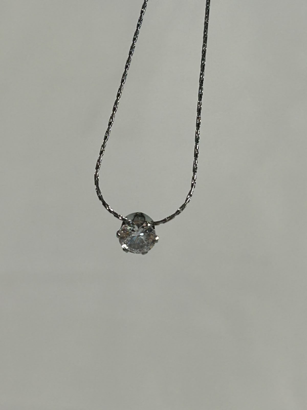 Collar Punto de Luz Plateado