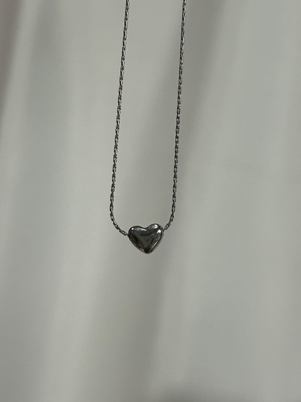 Collar Corazón Platetado